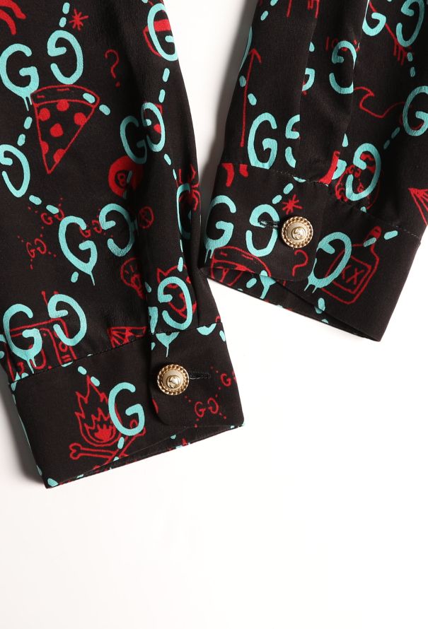 Gucci 2016 x Trevor Andrew Printed Silk Dress - 8