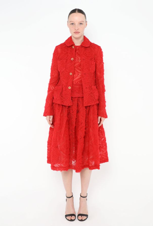Comme des Garçons 2020 Embroidered Tulle Jacket - 3