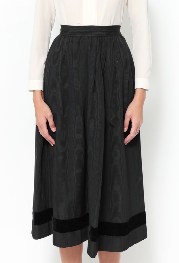 Saint Laurent COLLECTOR F/W 1977 Russian Moire Skirt - 3
