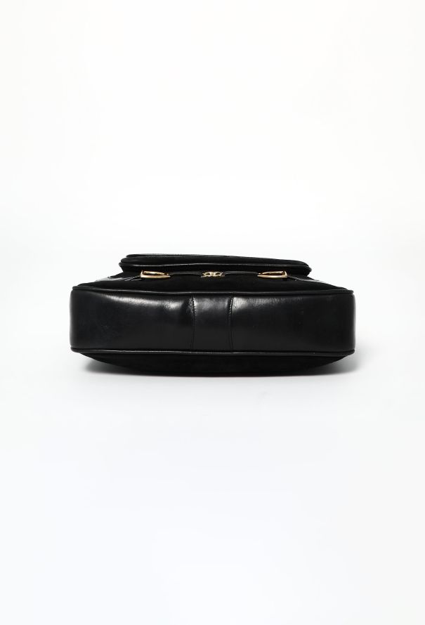 Gucci '70s Horsebit Suede Shoulder Bag - 5
