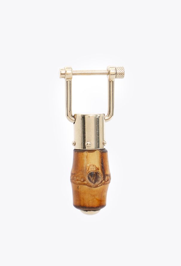 Gucci Vintage Bamboo Metallic Keyring - 2