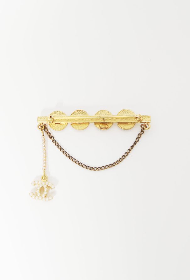 Chanel F/W 2001 Pearl 'Coco' Brooch - 5