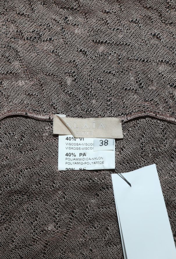 Alaïa S/S 2011 Macramé Flared Lace Gown - 6