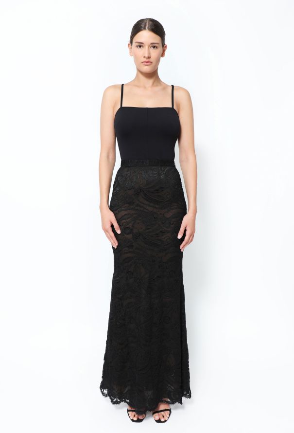 Emilio Pucci Floral Lace Flared Skirt - 1
