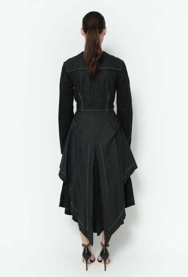 Loewe S/S 2017 Asymmetrical Linen Dress - 4