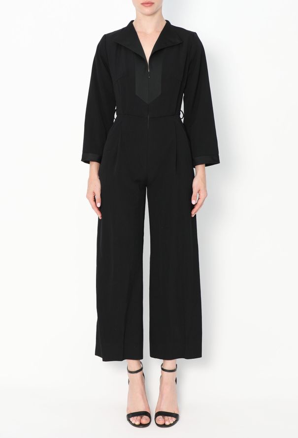 Saint Laurent Vintage Wide-Leg Smoking Jumpsuit - 3