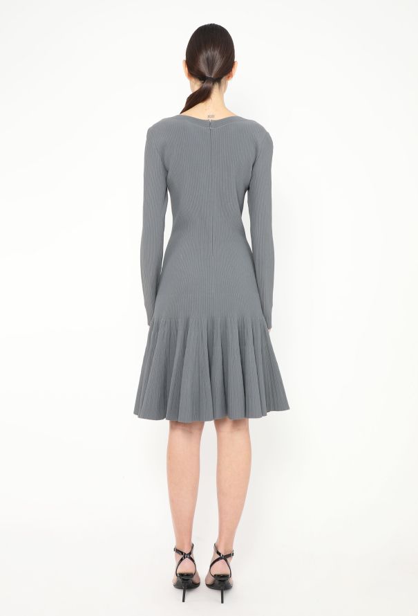 Alaïa Fluted Skater Dress - 4