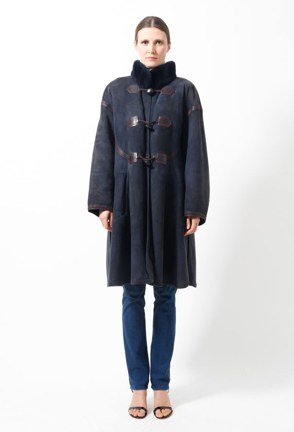 Saint Laurent 80s Shearling Coat - 5