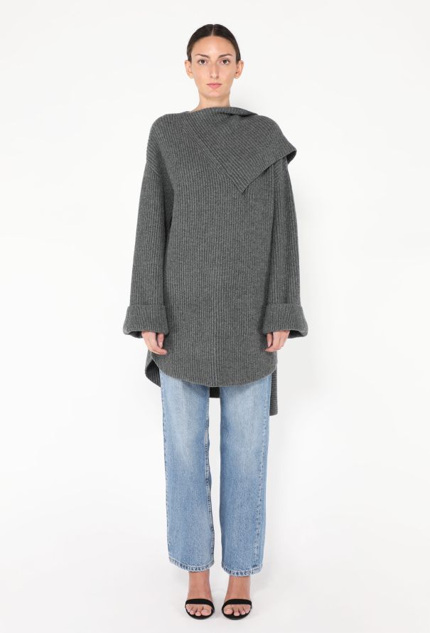 Toteme F/W 2024 Draped Scarf Sweater - 5