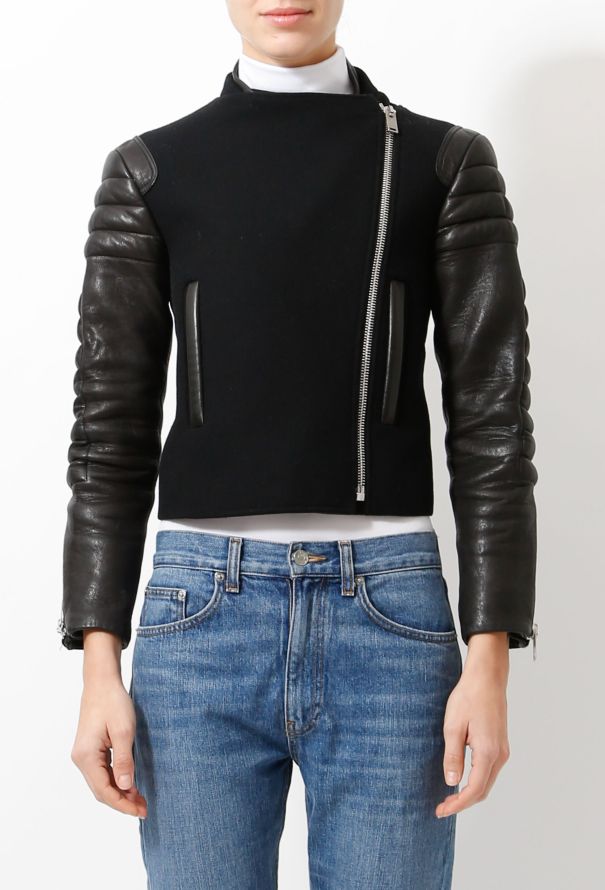 Céline Resort 2010 Wool and Leather Jacket - 4