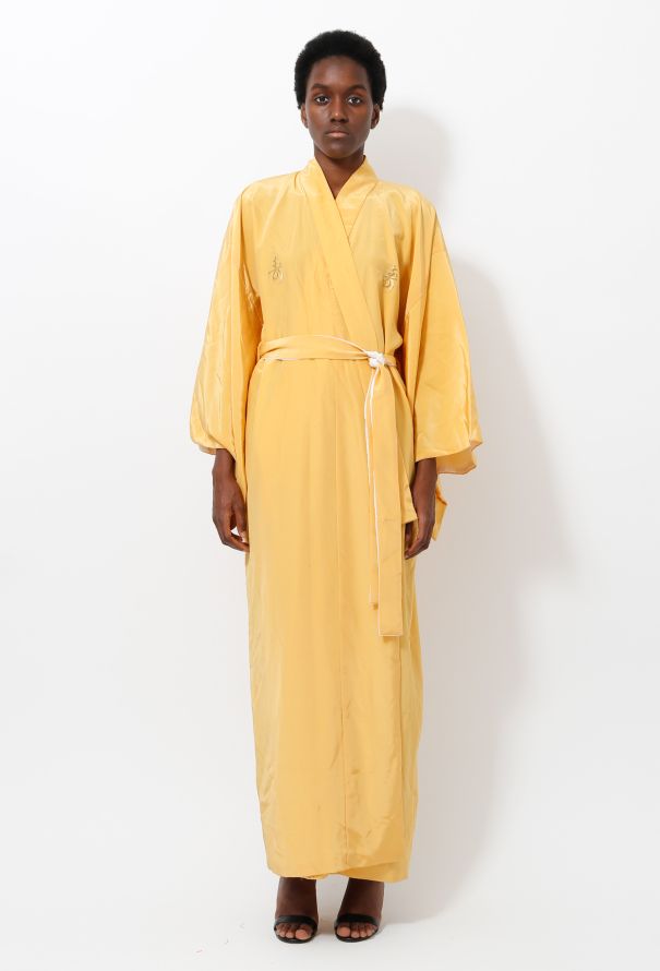 World Treasures Long Embroidered Belted Kimono - 2