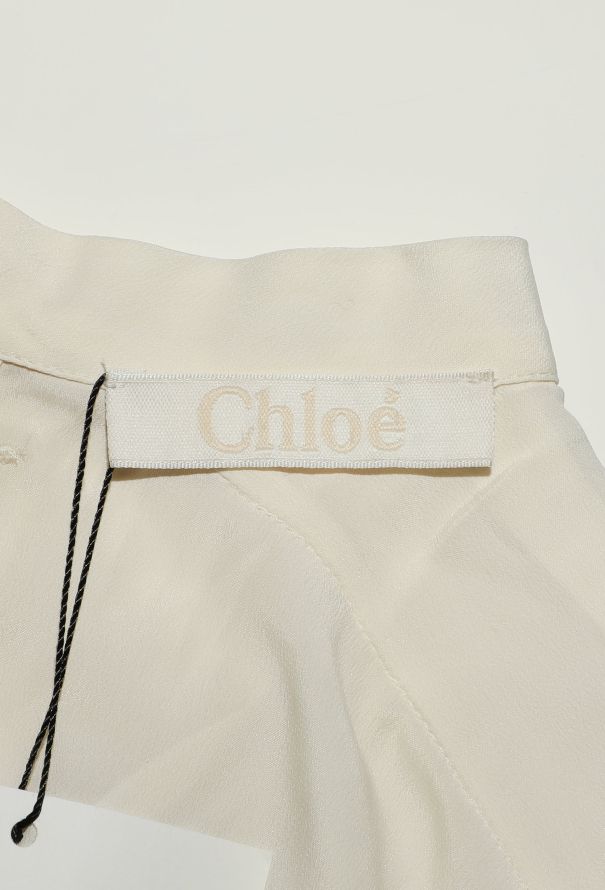 Chloé 2010 Pleated Crêpe Blouse - 4