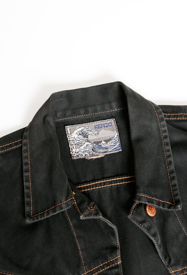 Kenzo '80s Cinched Denim Jacket - 5