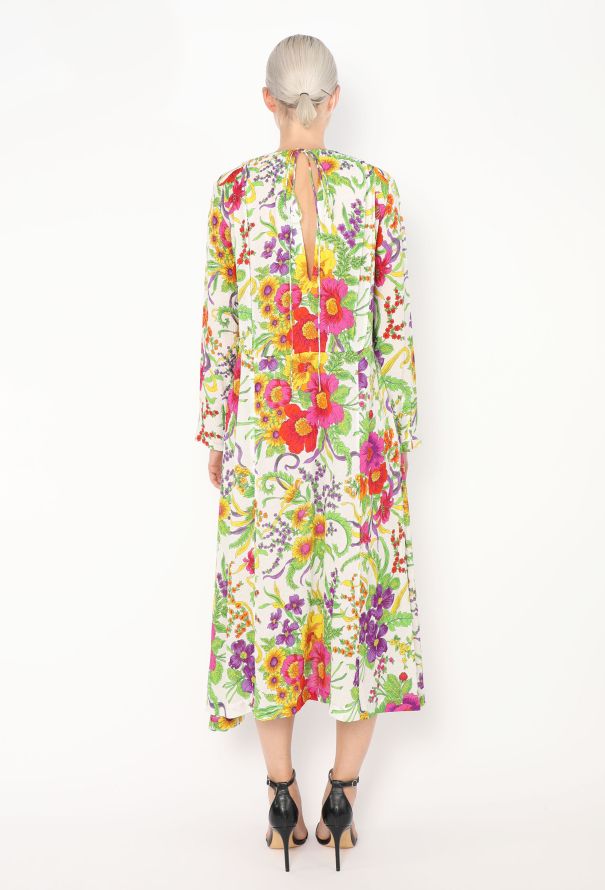 Balenciaga Pre-Fall 2017 Floral Chiffon Dress - 5