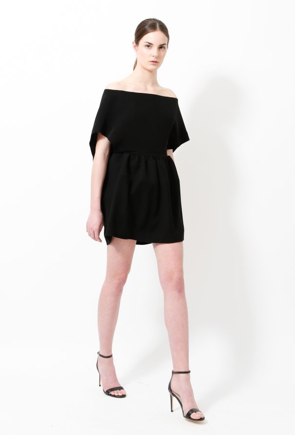 Balenciaga Off-Shoulder Shift Dress - 3