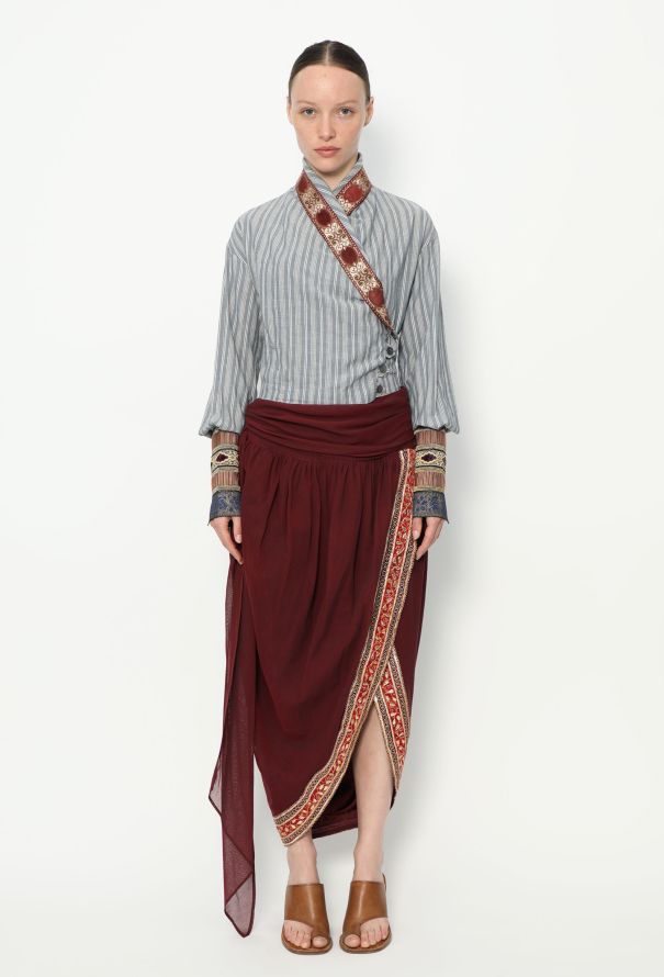 Romeo Gigli COLLECTOR 1990 Draped Brocade Ensemble - 3