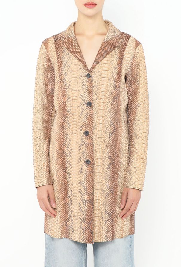 Prada S/S 2004 Python Trench Coat - 2