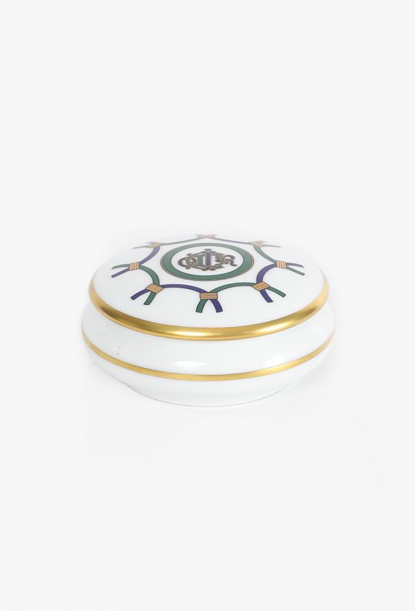 Dior Vintage Limoges Porcelain Bonbonnière - 1
