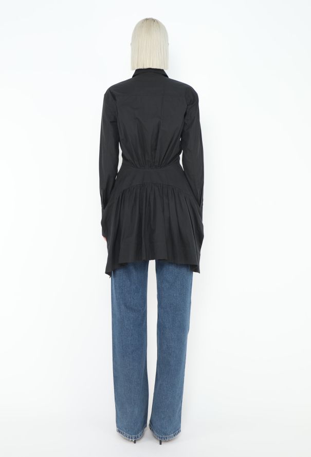 Alaïa Couture 2003 Fluted Peplum Shirt - 4