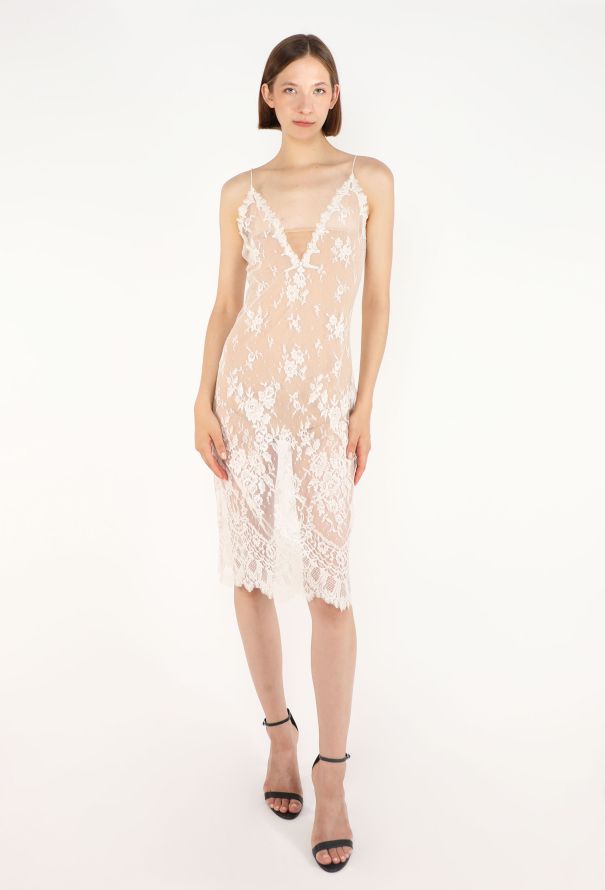 Jean-Louis Scherrer Chantilly Slip Dress - 1