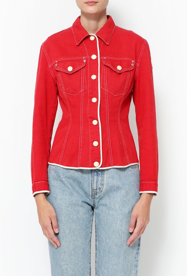 Jean Paul Gaultier '80s Denim Lace-up Jacket - 1