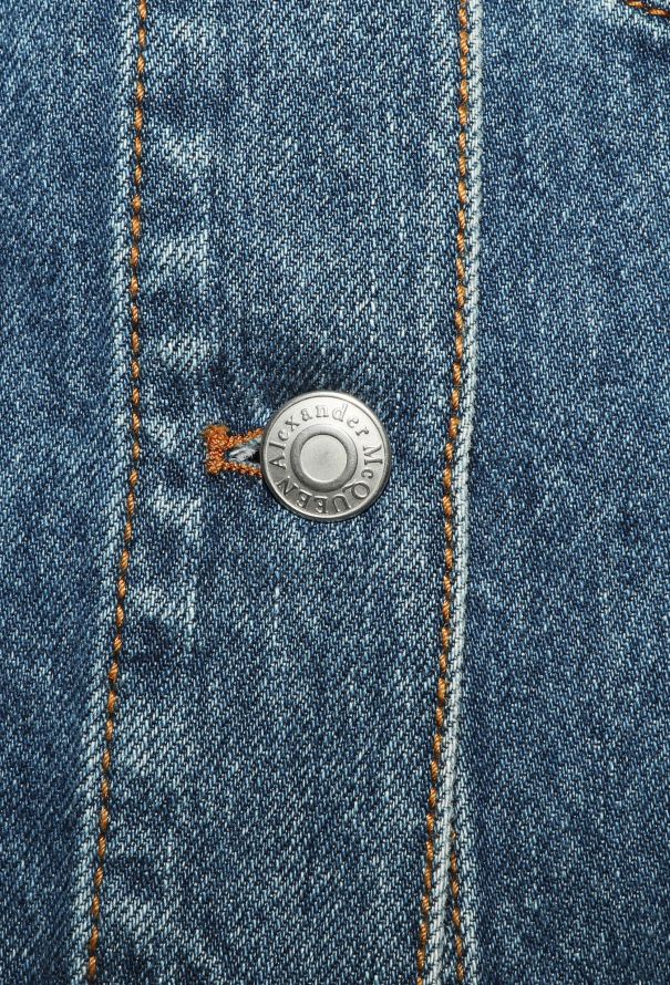 Alexander McQueen 2023 Denim Tweed Jacket - 9