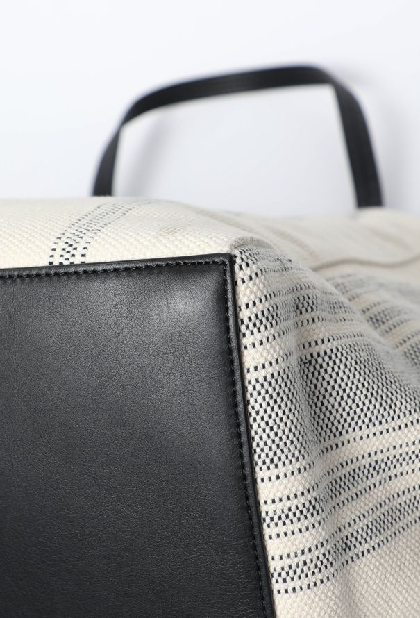 Céline Striped Canvas Phantom Tote - 10