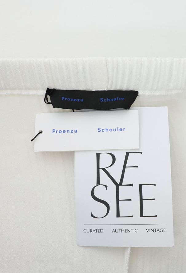 Proenza Schouler Proenza Schouler Flared Pleated Pants in White – S/S 2016 - 6