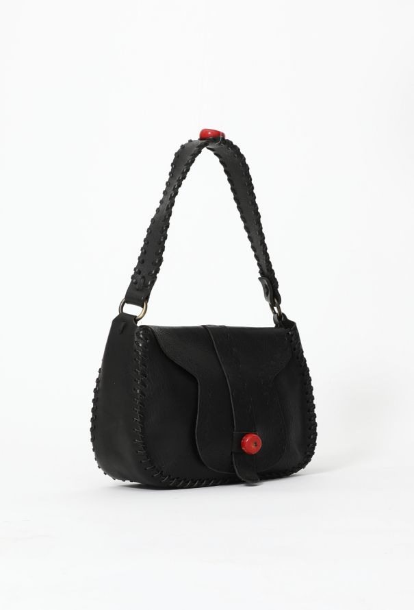 Valentino Embossed Buffalo Shoulder Bag - 2