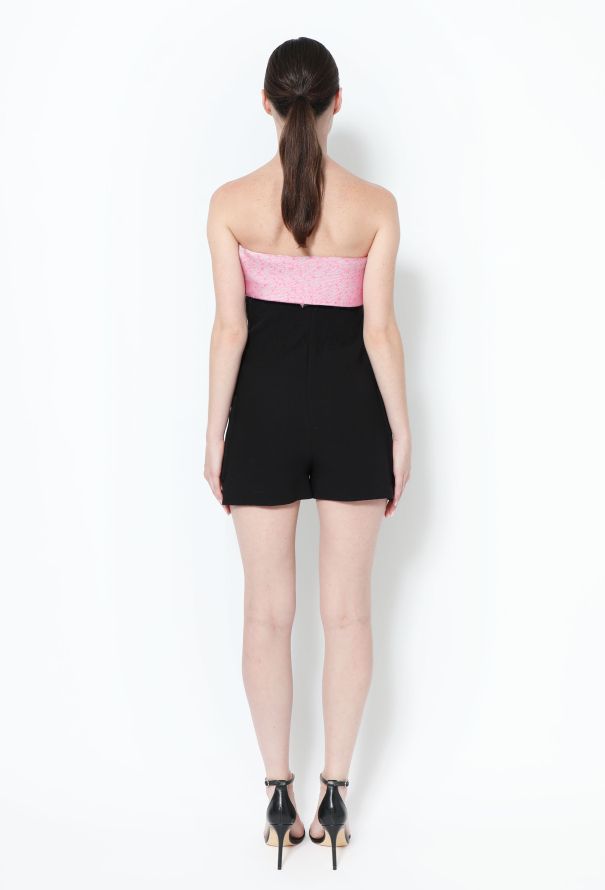 Balenciaga Resort 2015 Bicolor Crêpe Romper - 5