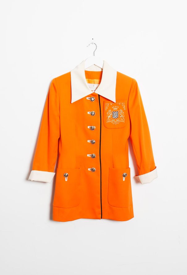 Exquisite Vintage Jacque Fath Collegiate Jacket - 8