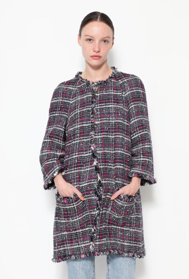 Chanel 2007 Tweed Frayed Trim Jacket - 2