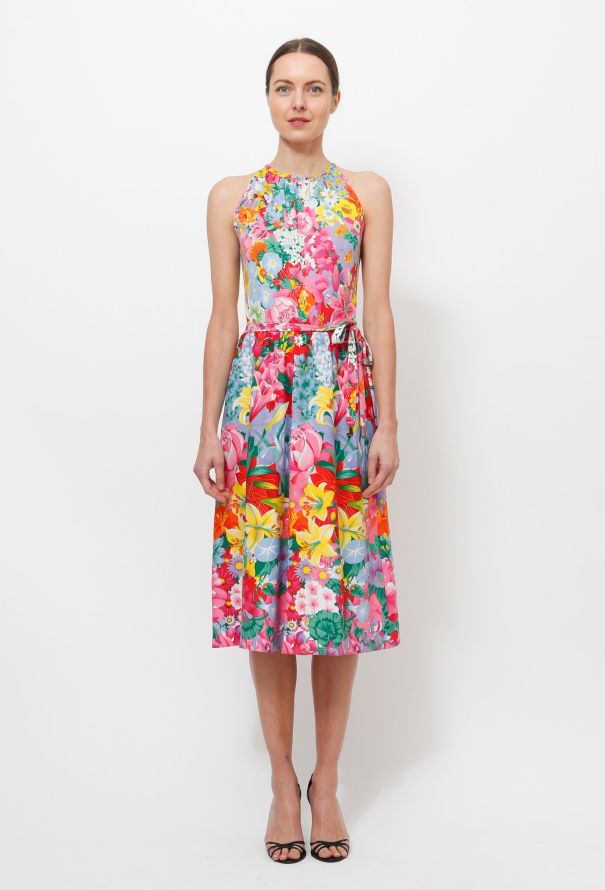 Lanvin 70s Tropical Print Dress - 2