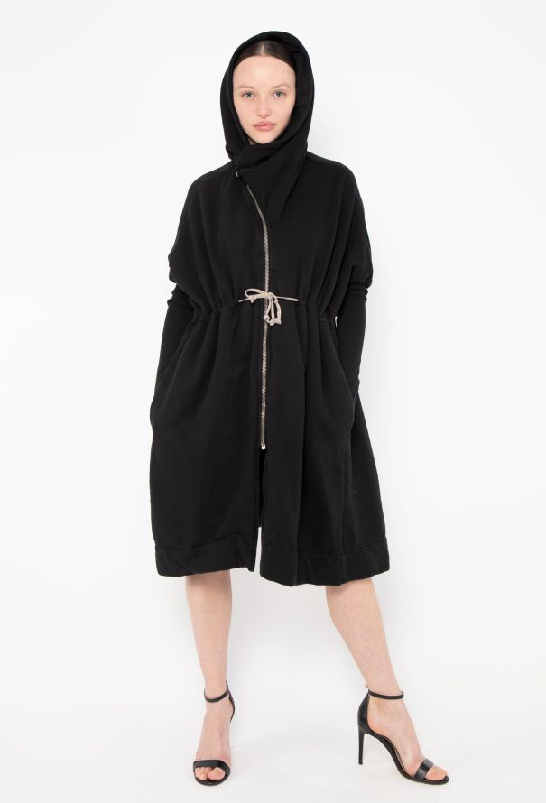 Rick Owens Drkshdw Asymmetrical Hoodie Dress - 5