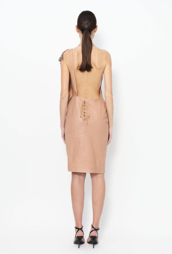 Alaïa HIGHLY COLLECTOR 1981 Studded Leather Dress - 6