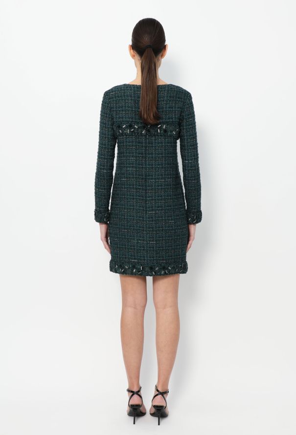 Chanel F/W 2012 Embroidered Tweed Dress - 5
