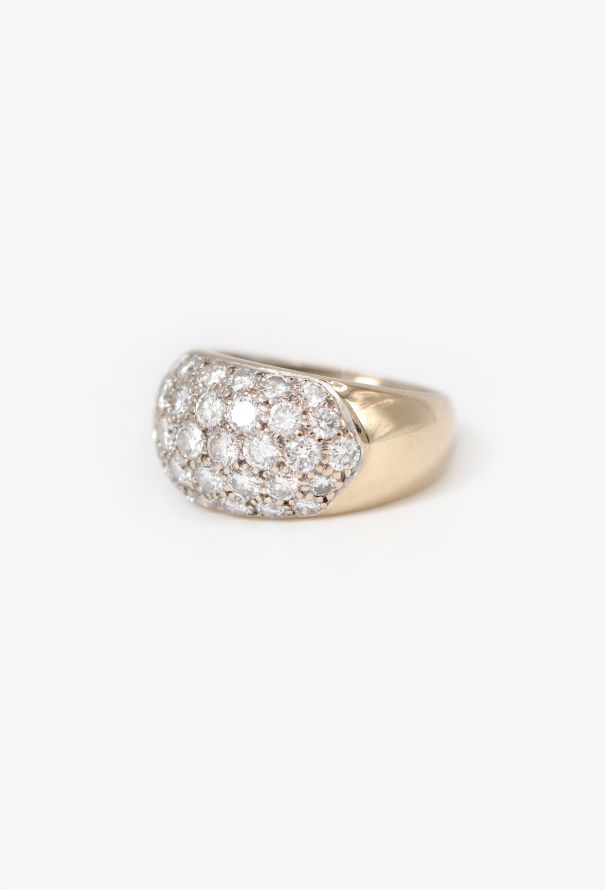 Vintage Fine Jewelry 18k Gold & 1.5 Carats Diamond Band Ring - 3