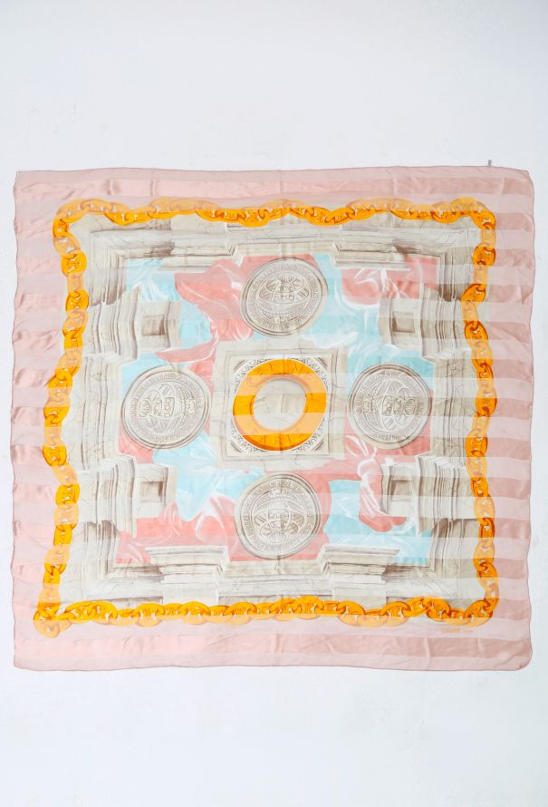 Céline Vintage Logo Chainlink Scarf - 1