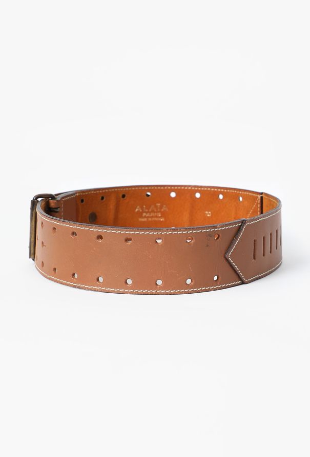 Alaïa Perforated Leather Belt, S/S 1984 - 4
