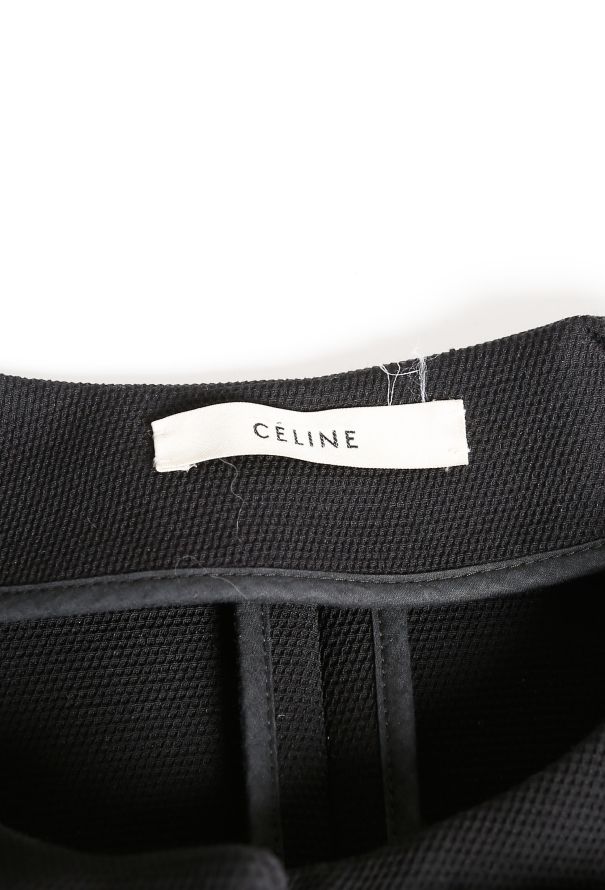 Céline Pre-Fall 2010 Black Shearling Coat - 7