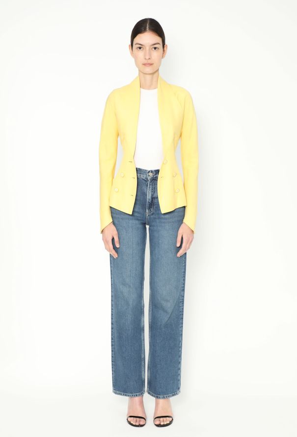 Karl Lagerfeld 1993 Sculpted Linen Jacket - 3