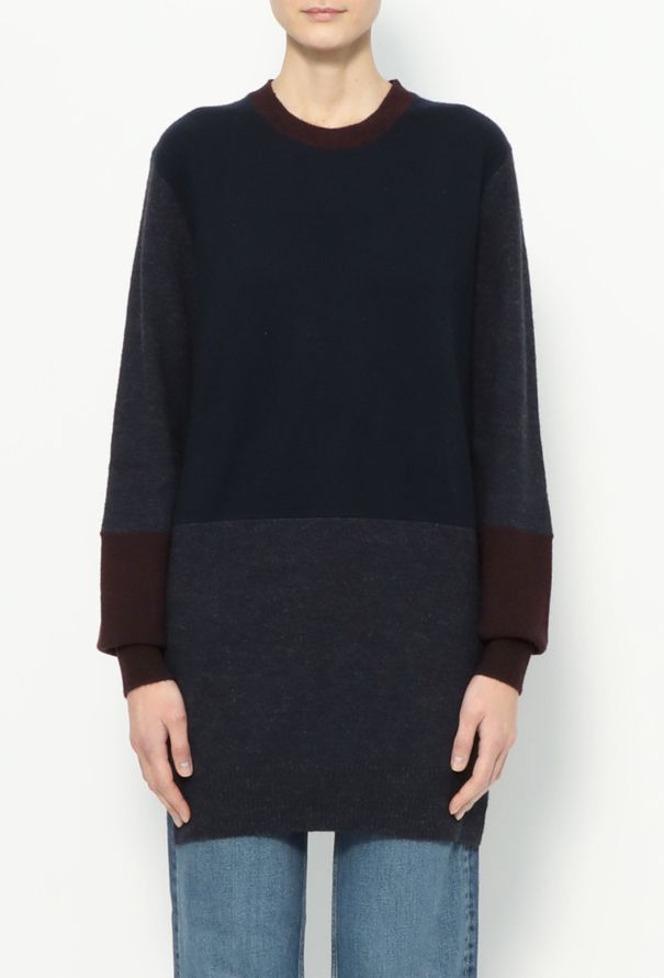 Céline Colorblock Wool Sweater - 1