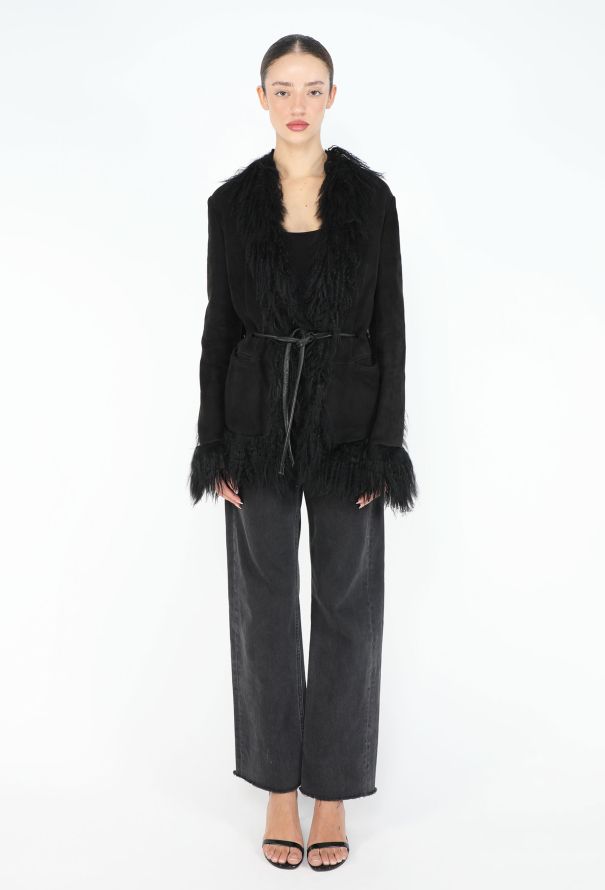 Gucci COLLECTOR F/W 1999 Mongolian Shearling Coat - 4