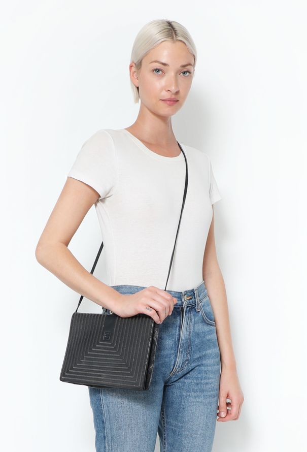 Fendi 80's Stitched Clutch - 2