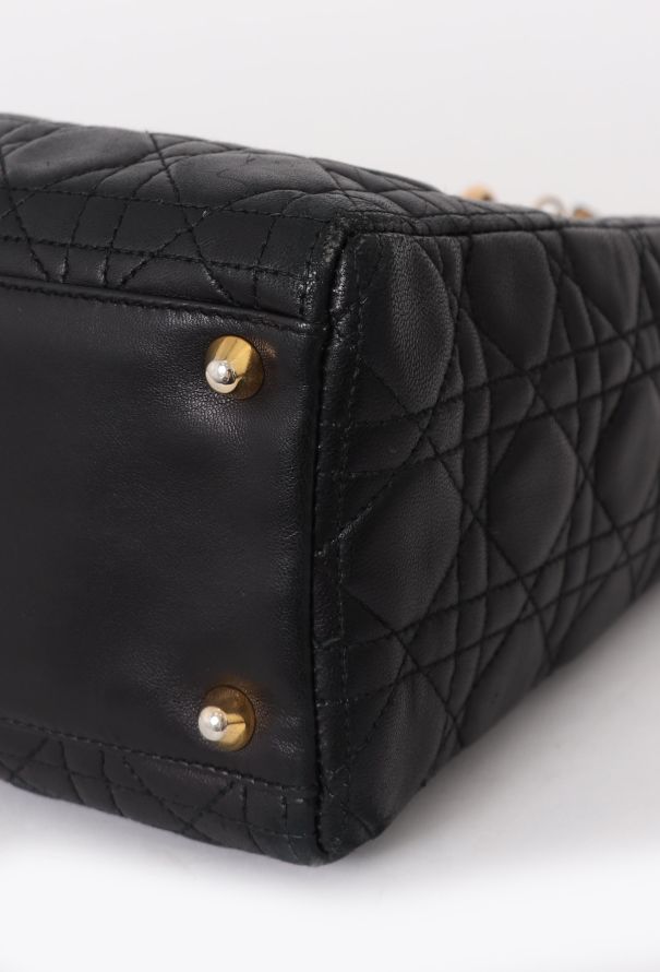 Dior Black Cannage Large Lady Dior - 10