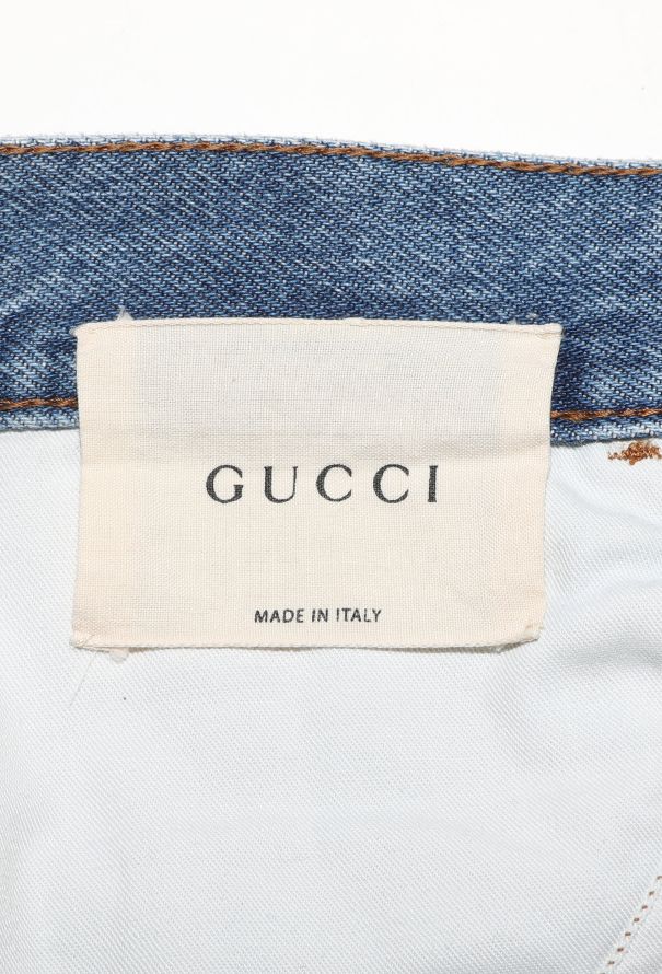 Gucci Pre-Fall 2016 Embroidered Flared Jeans - 7