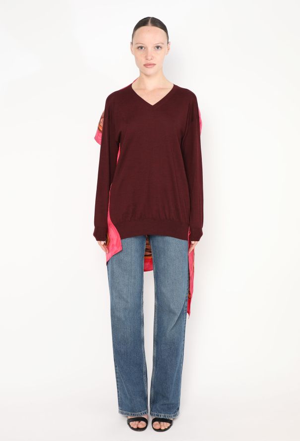 Céline Resort 2018 Foulard V-Neck Sweater - 1