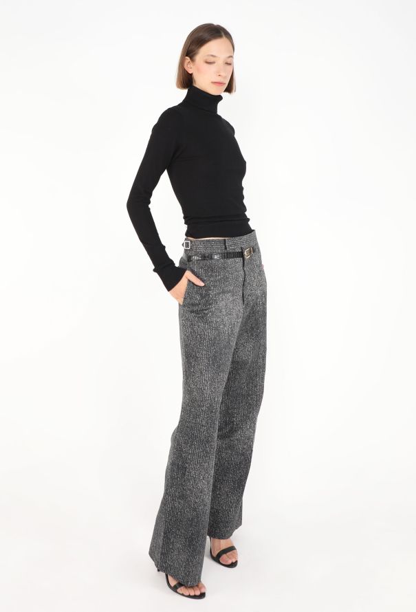 Prada S/S 2025 Trompe l'Œil Belted Trousers - 5