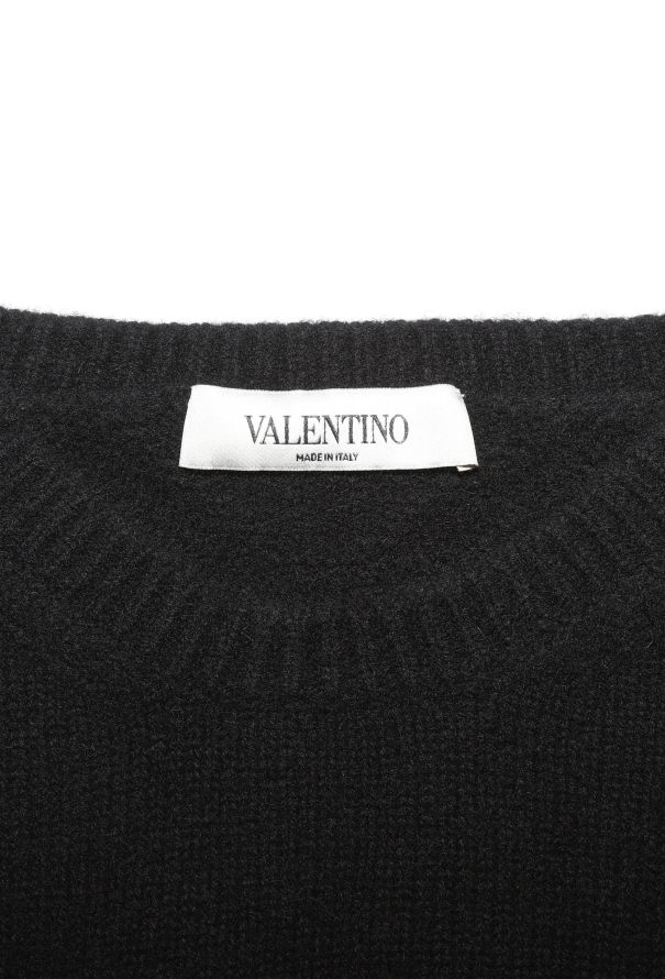 Valentino Pre-Fall 2023 Black Cashmere Sweater - 6