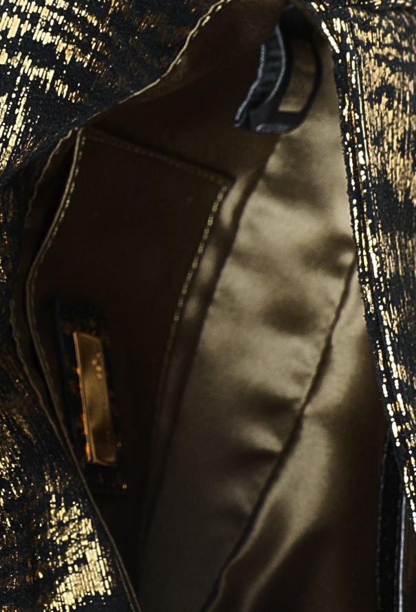 Fendi Metallic Tiger Print Clutch - 11